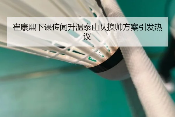 崔康熙下课传闻升温泰山队换帅方案引发热议（milanosports）